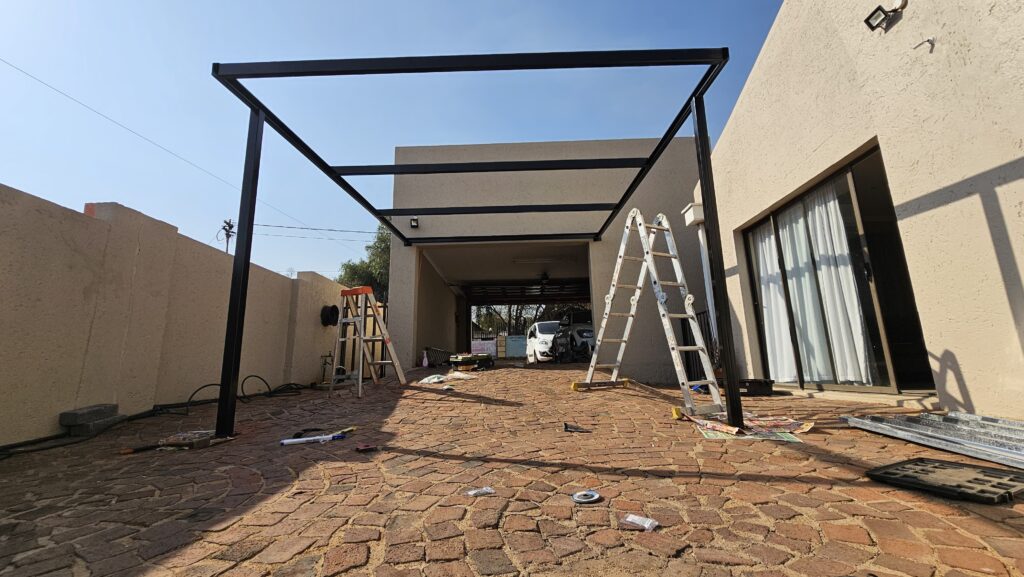 car port installation frame