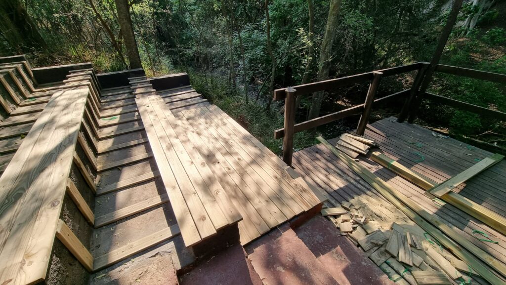 Decking installation process